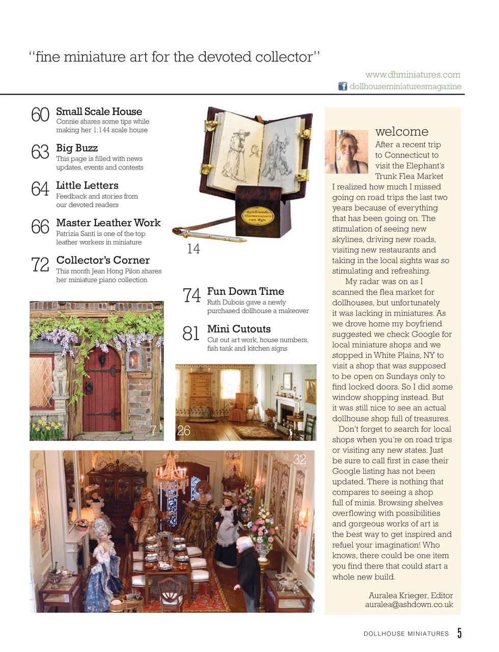 Dollhouse Miniatures Preview Pages