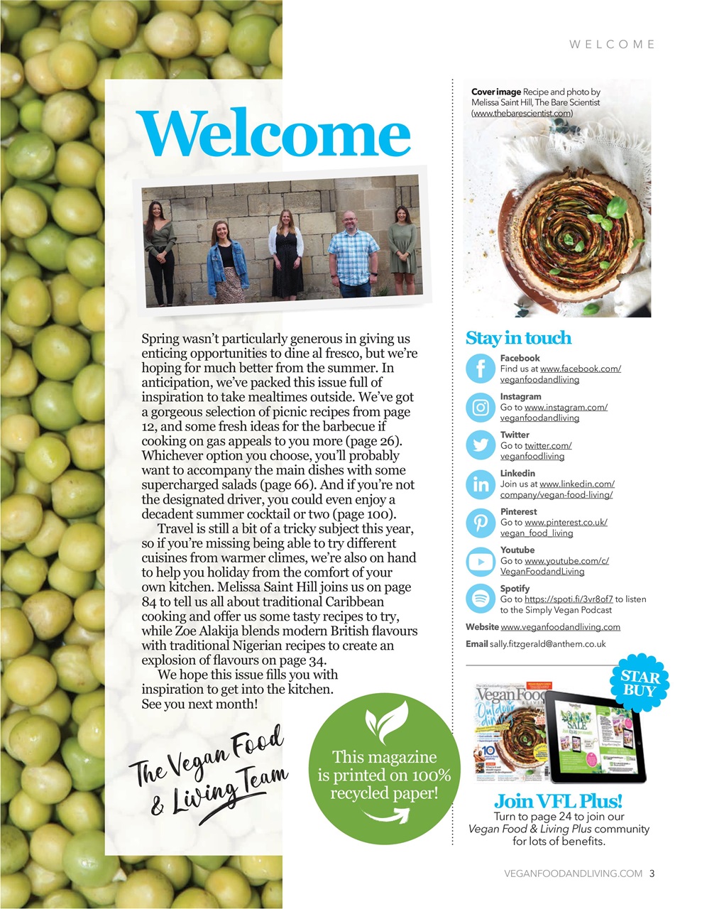 Vegan Food & Living Magazine Preview Pages