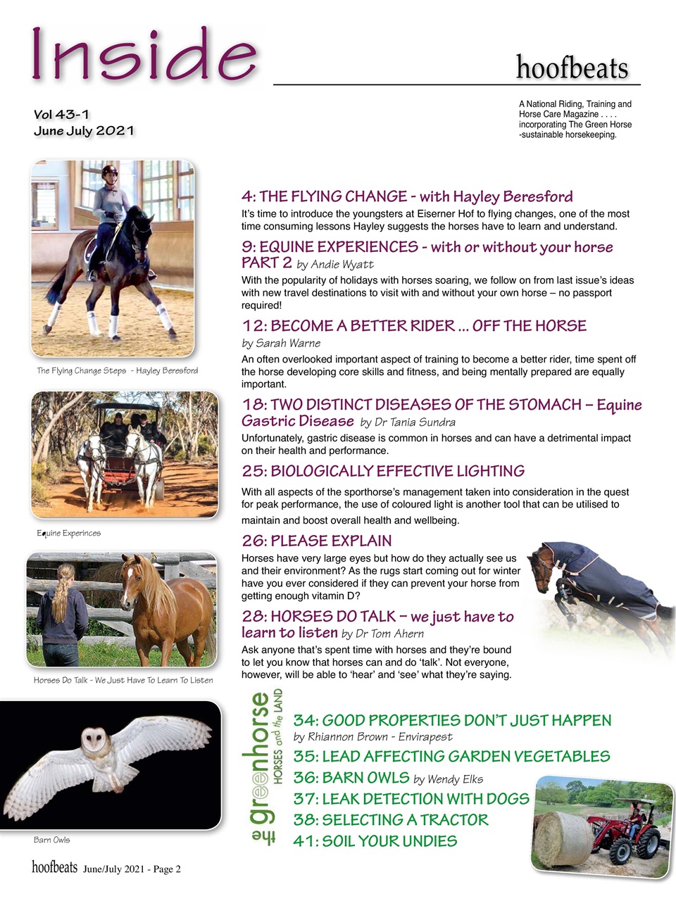 Hoofbeats Preview Pages