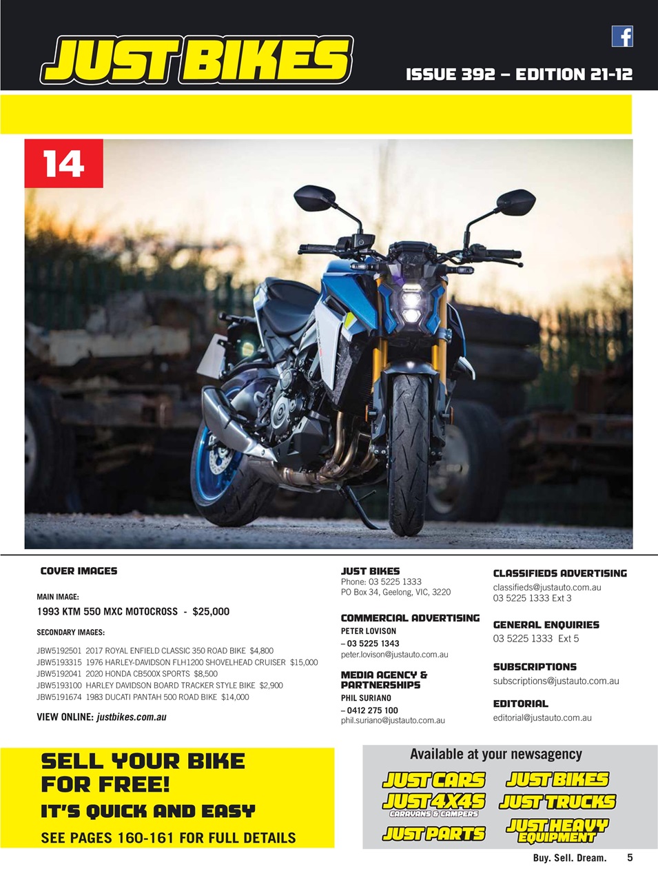 JUST BIKES Preview Pages