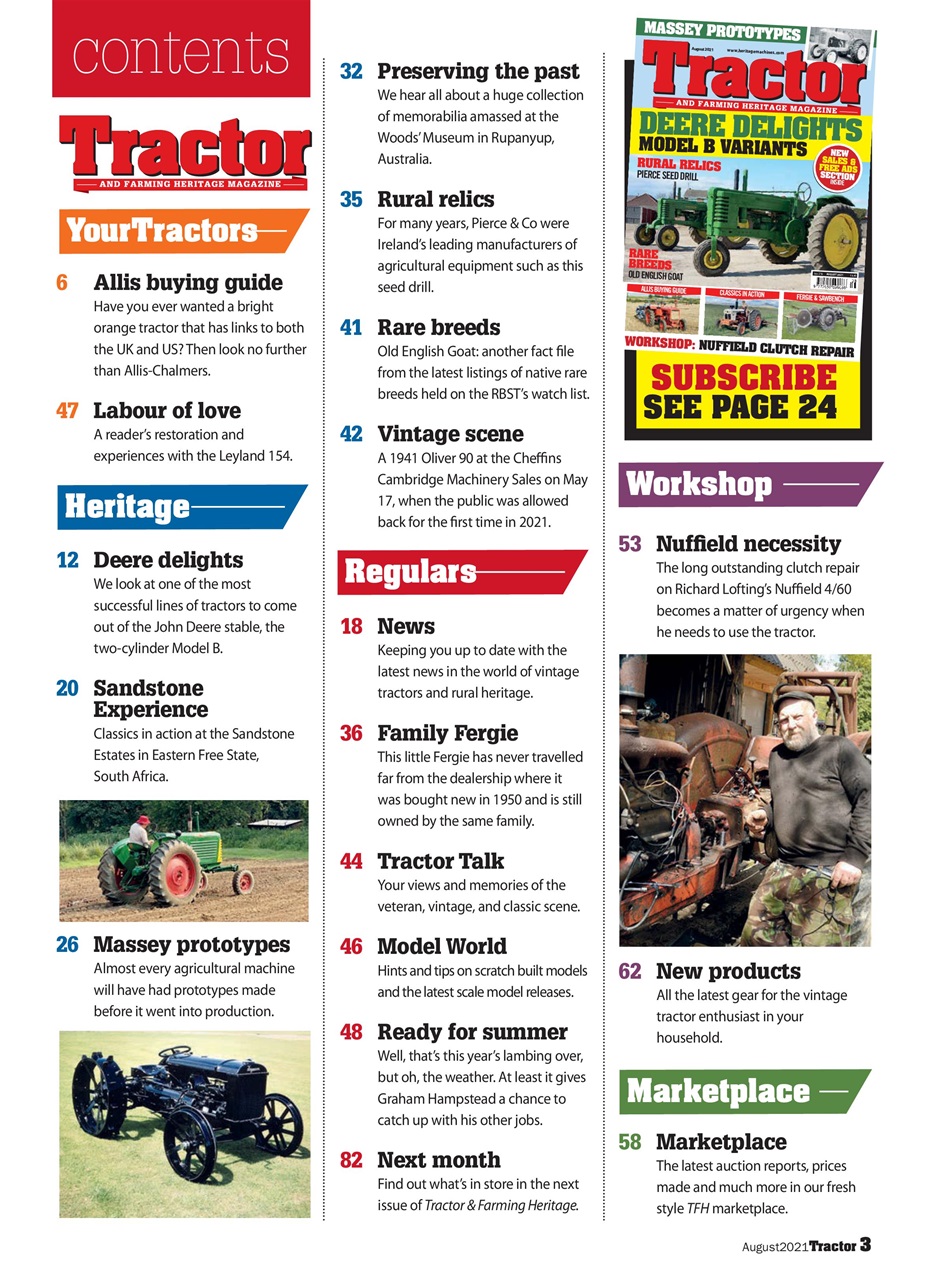 Tractor & Farming Heritage Magazine Preview Pages