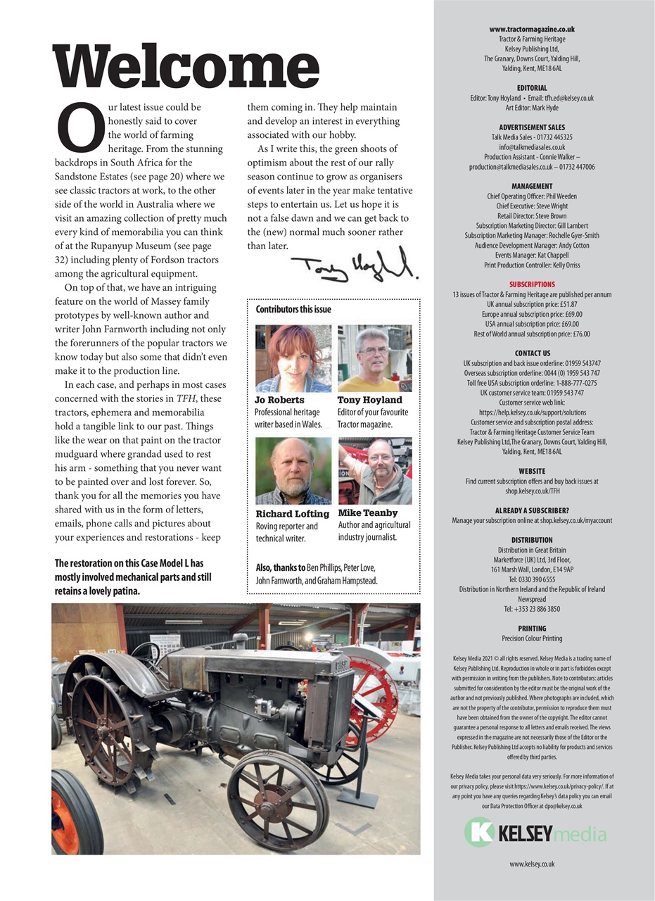 Tractor & Farming Heritage Magazine Preview Pages