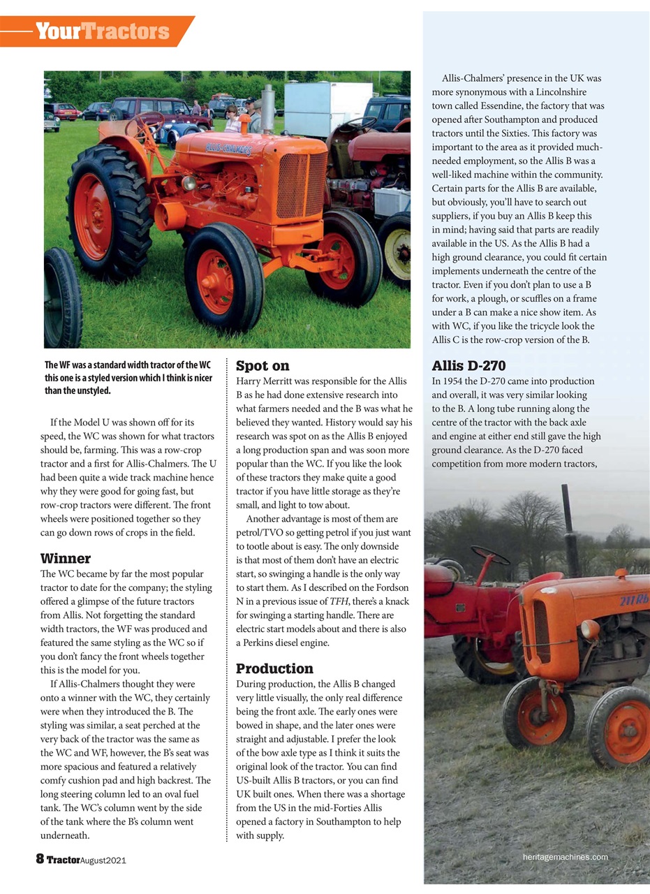Tractor & Farming Heritage Magazine Preview Pages