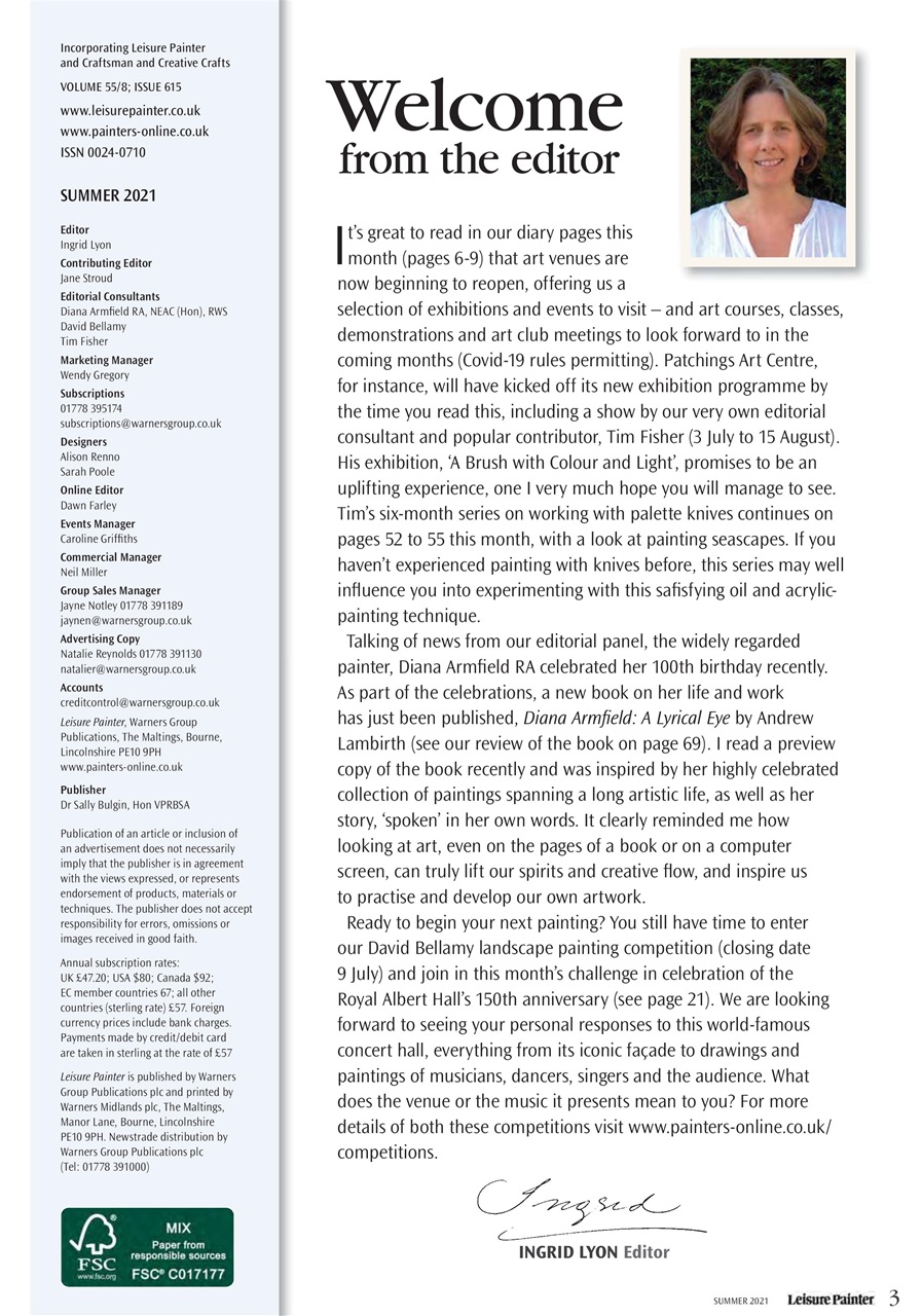 Leisure Painter & The Artist Preview Pages