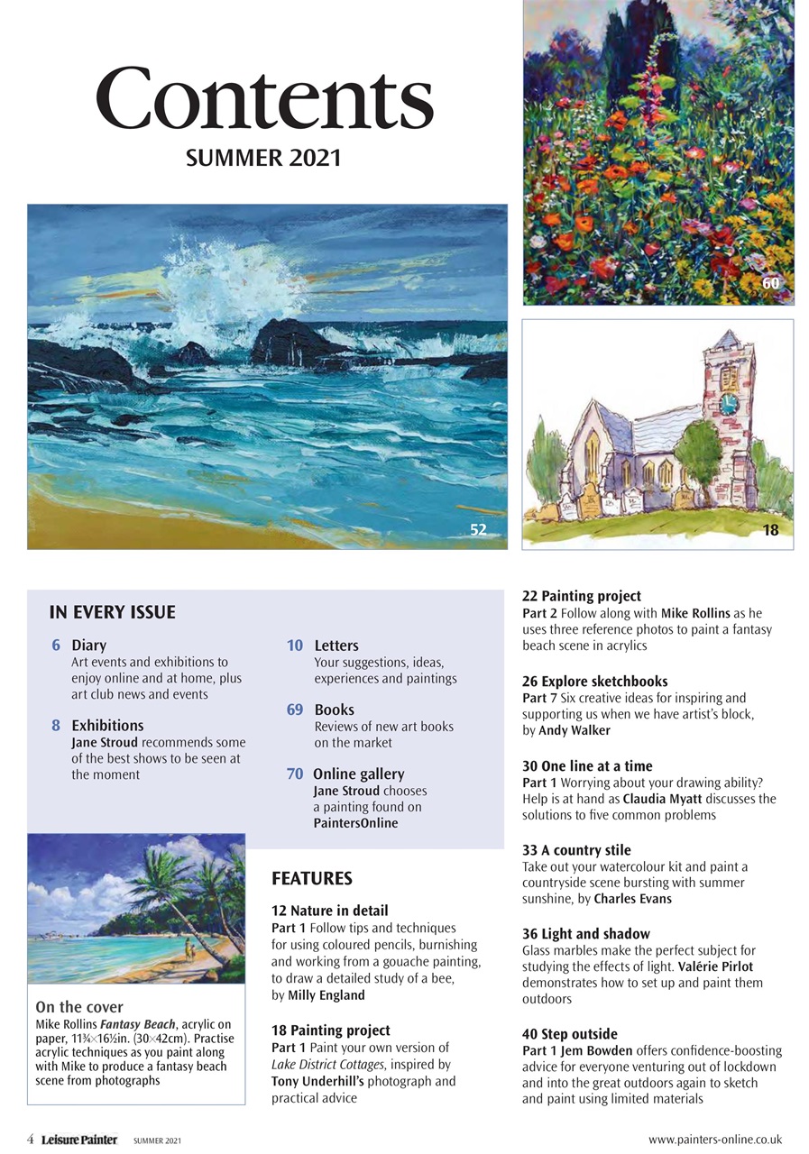 Leisure Painter & The Artist Preview Pages