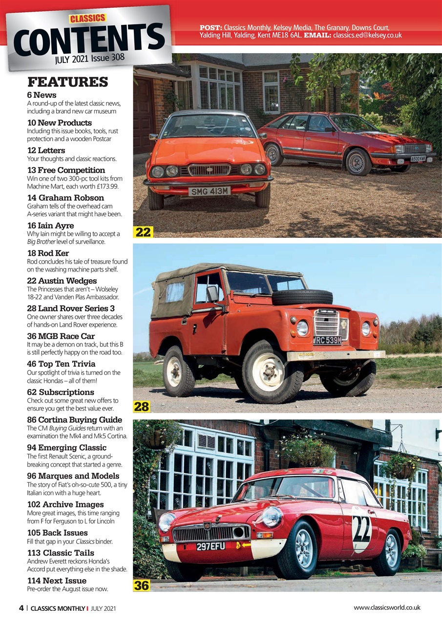 Classics World Preview Pages