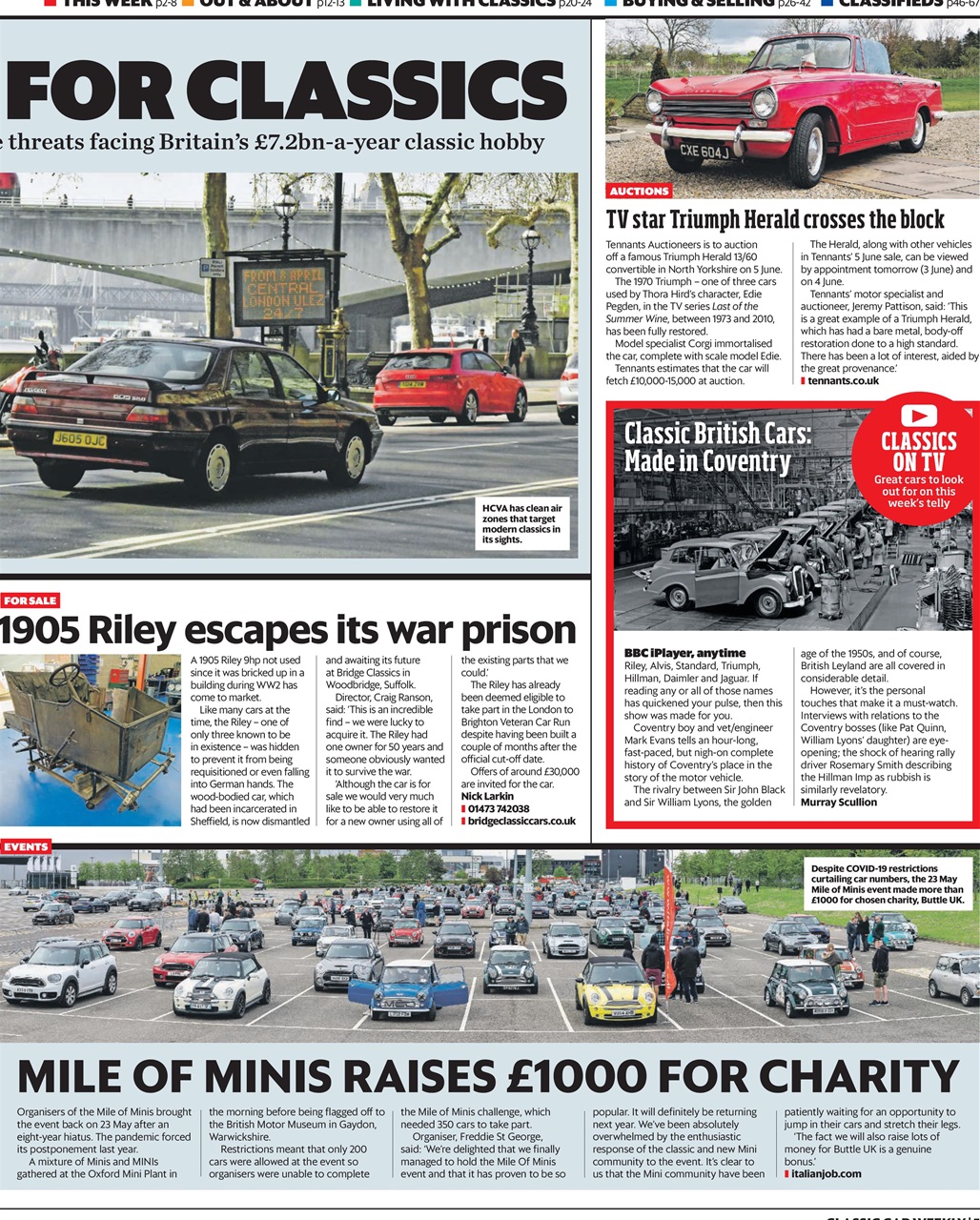 Classic Car Weekly Preview Pages