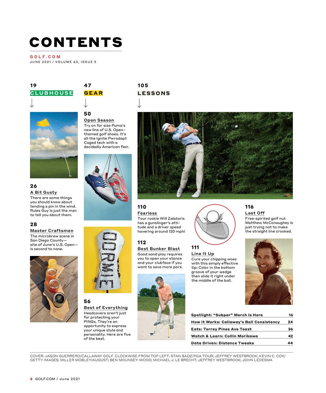 Golf Magazine Preview Pages