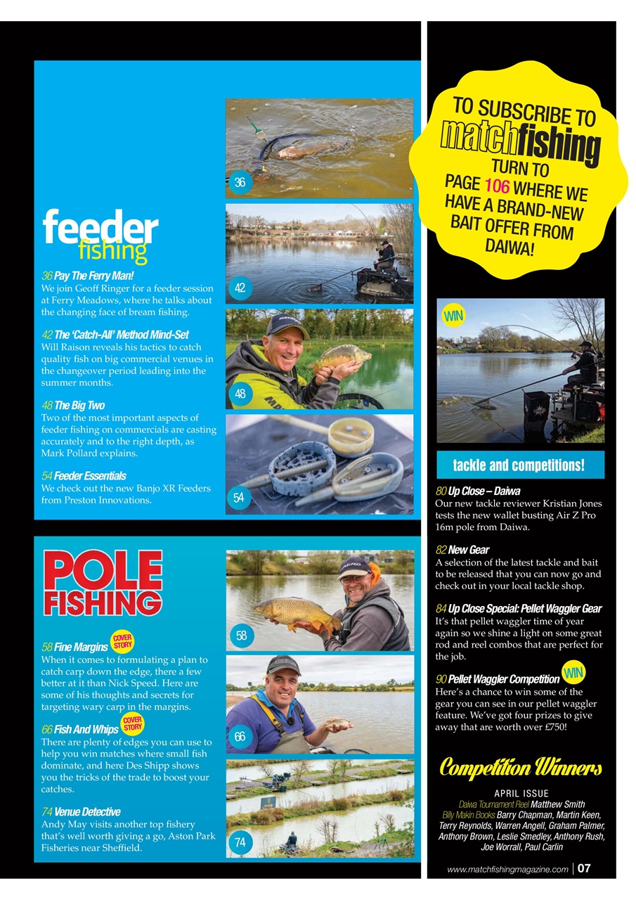 Match Fishing Preview Pages