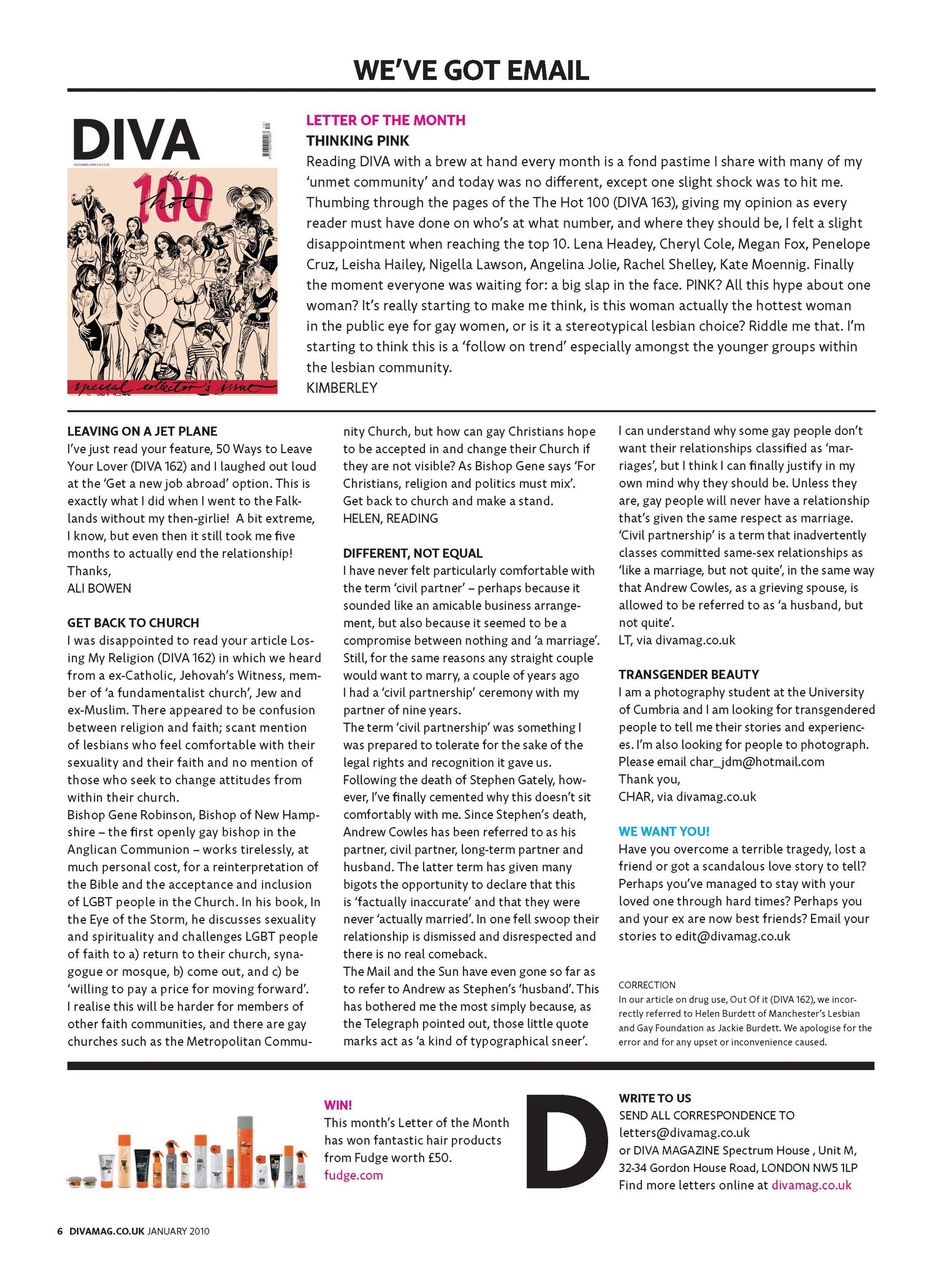 DIVA Magazine Preview Pages