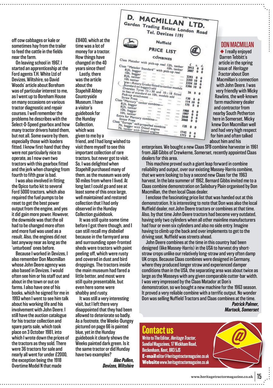 Classic Tractor Preview Pages