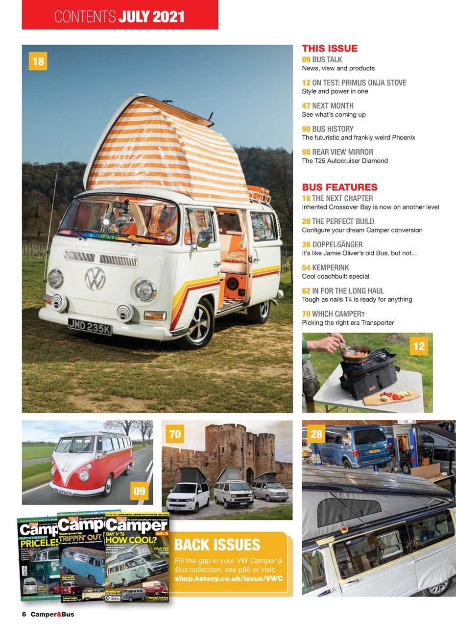 VW Camper Preview Pages
