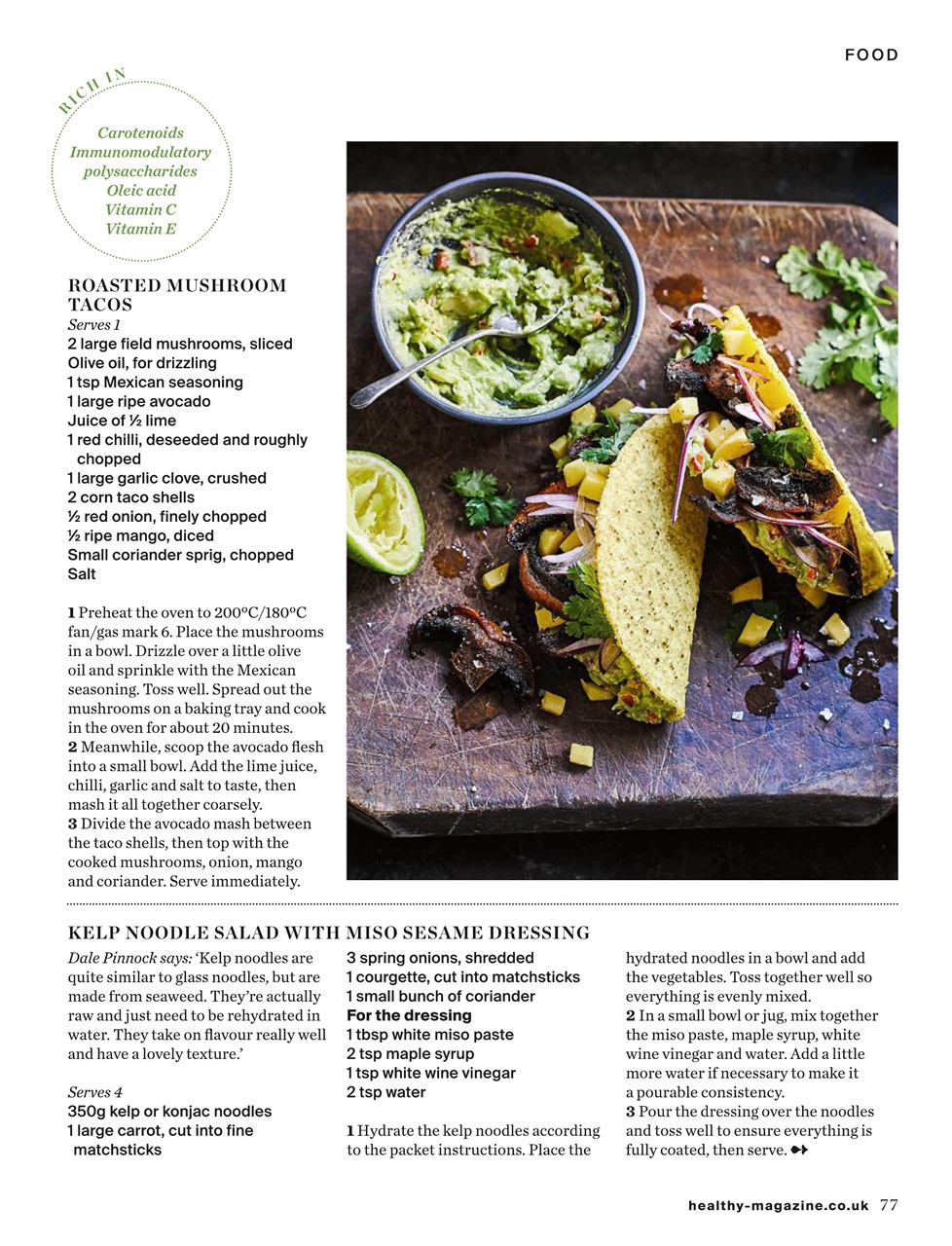 Healthy Magazine Preview Pages