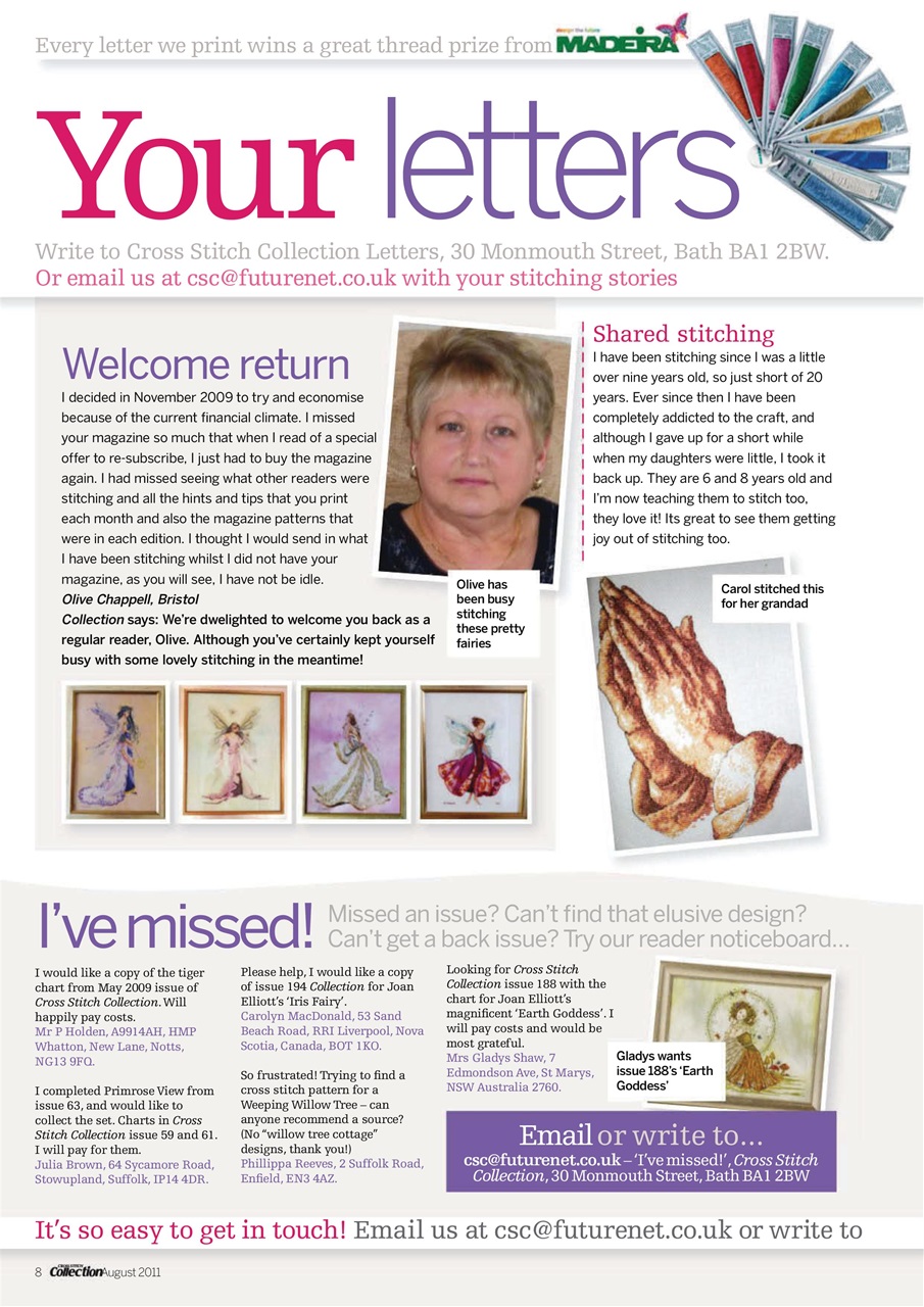 Cross Stitch Collection Preview Pages