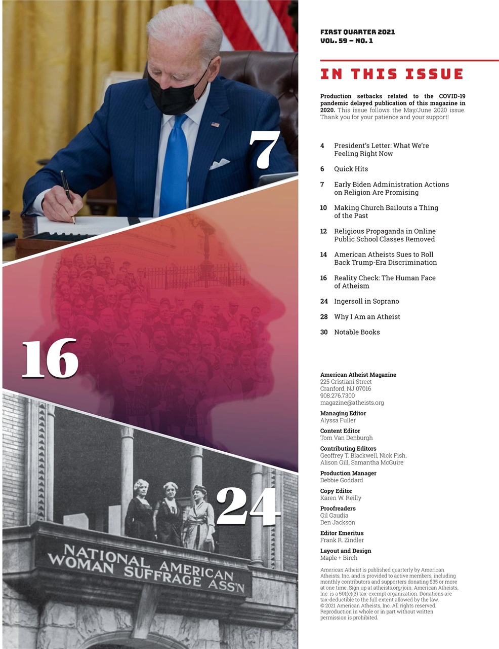 American Atheist Preview Pages