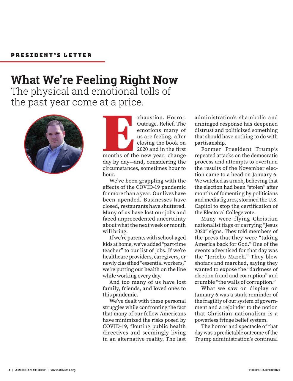 American Atheist Preview Pages