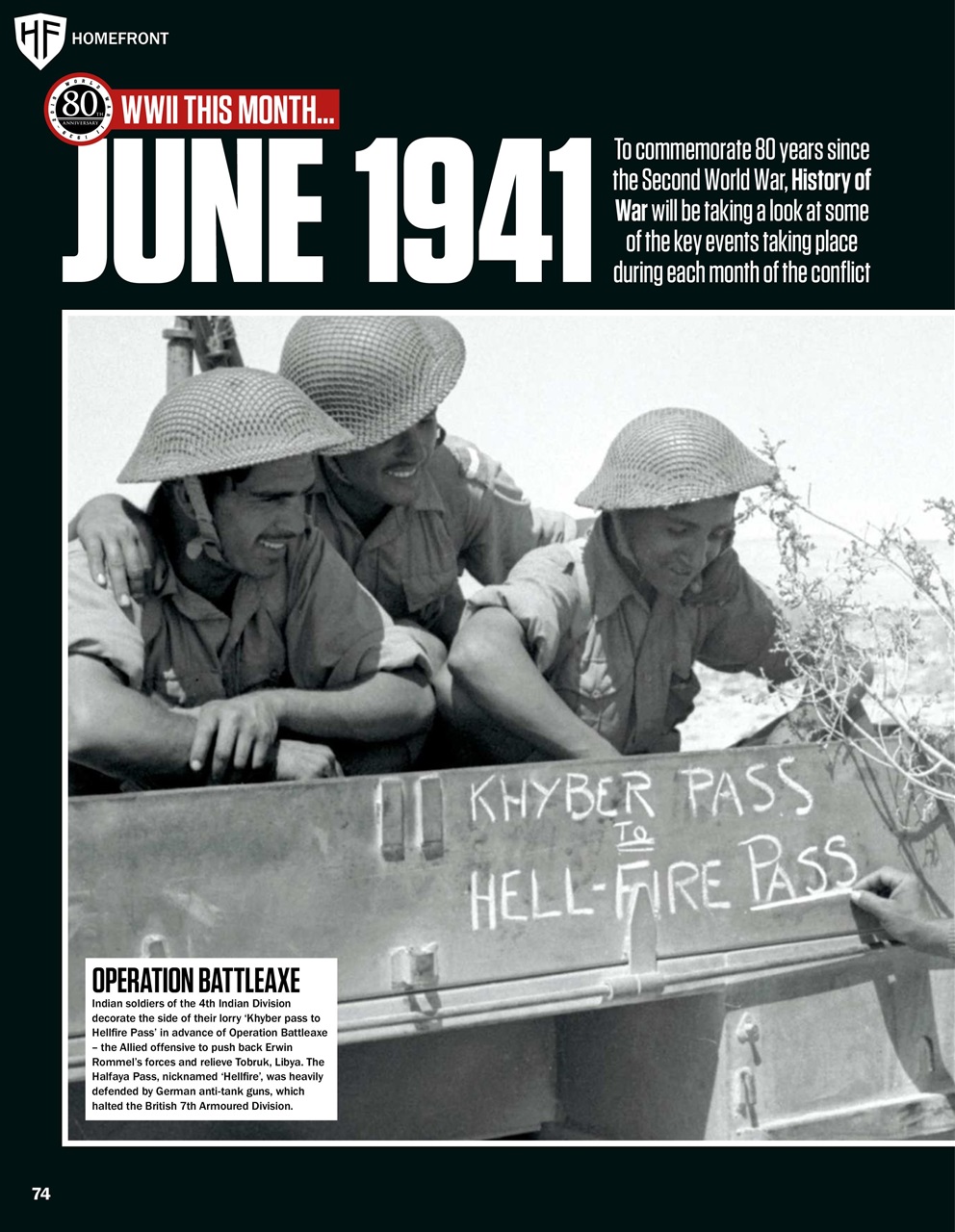 History of War Preview Pages