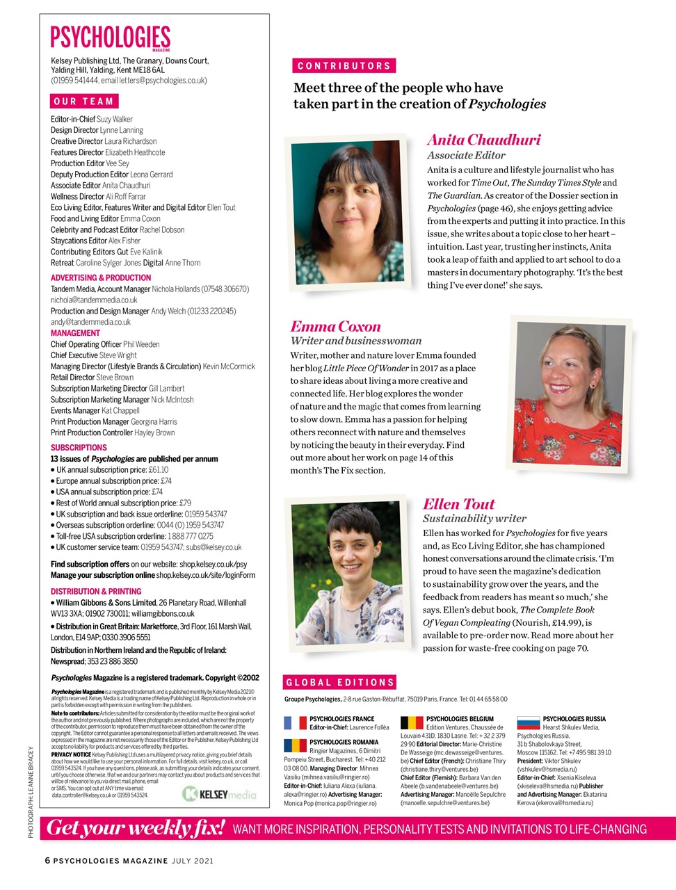 Psychologies Preview Pages