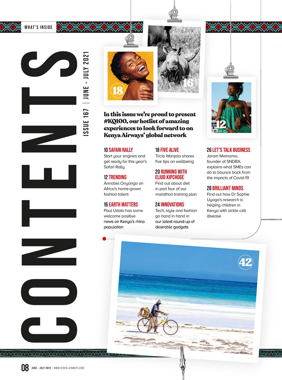 MSAFIRI – Kenya Airways Inflight Preview Pages