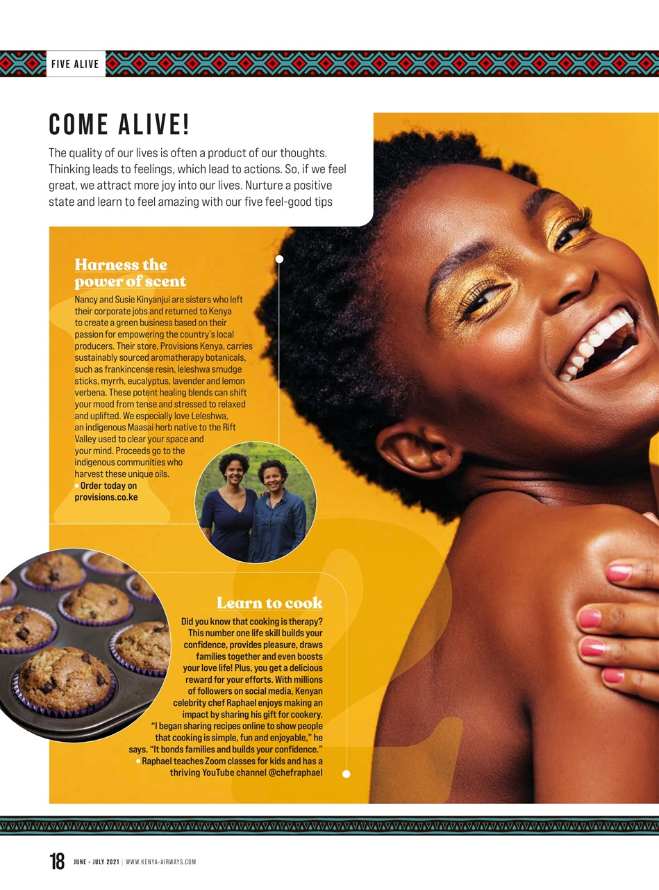 MSAFIRI – Kenya Airways Inflight Preview Pages