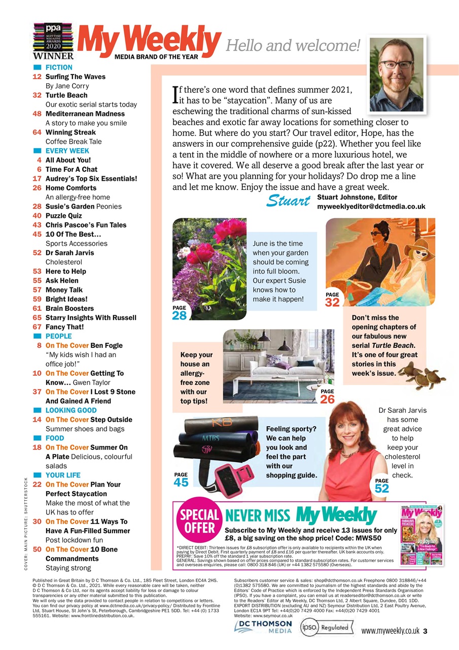 My Weekly Preview Pages