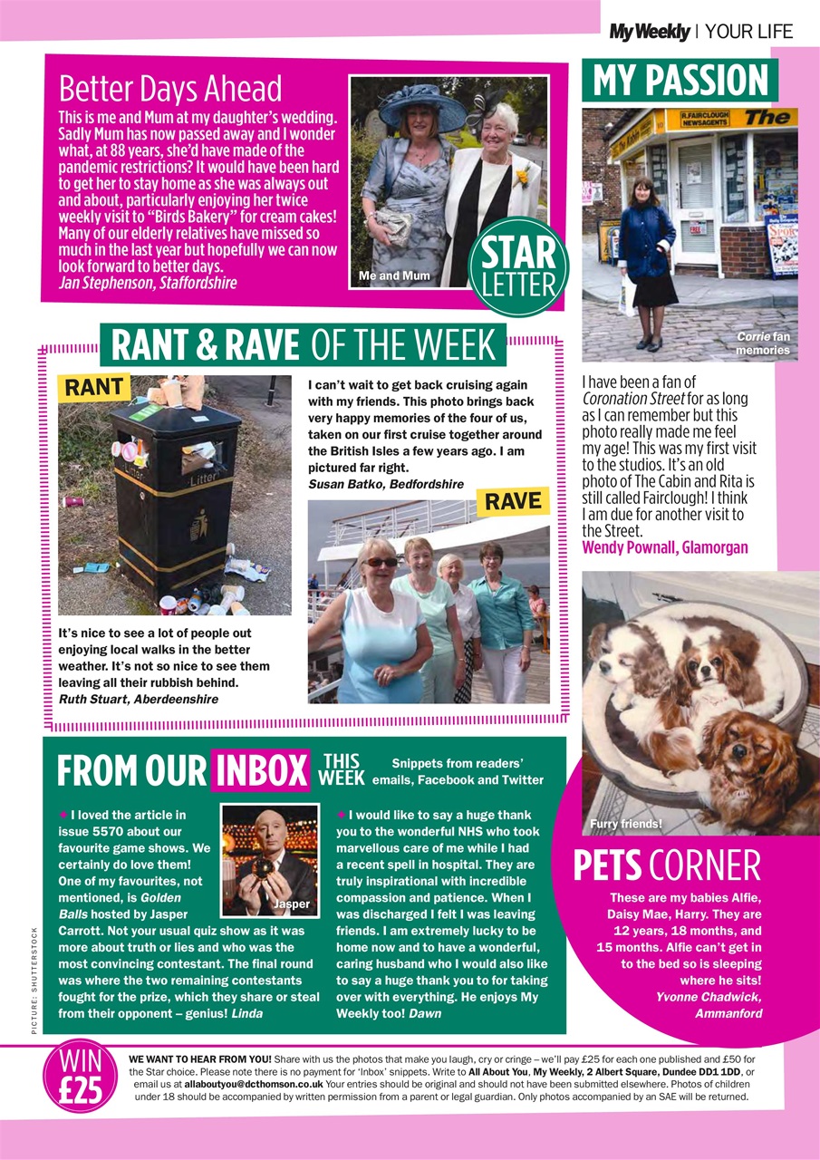 My Weekly Preview Pages