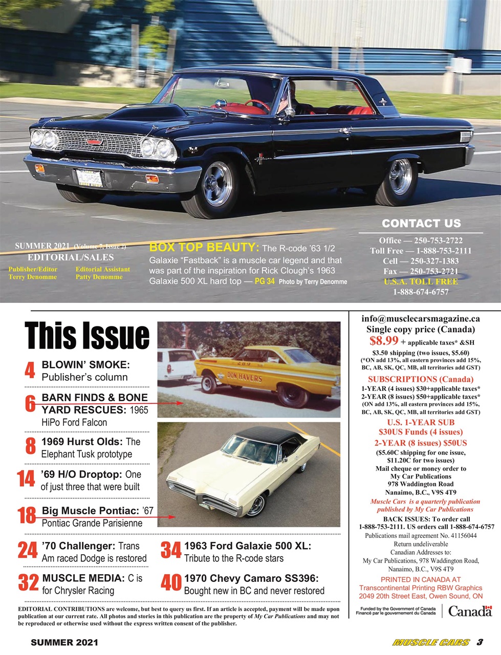 Muscle Cars Preview Pages