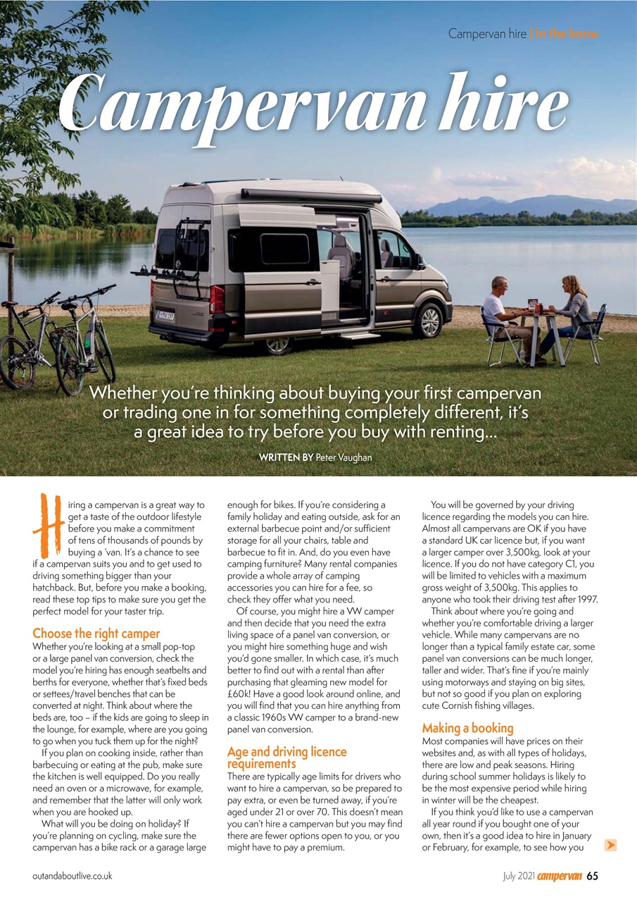 Campervan Preview Pages