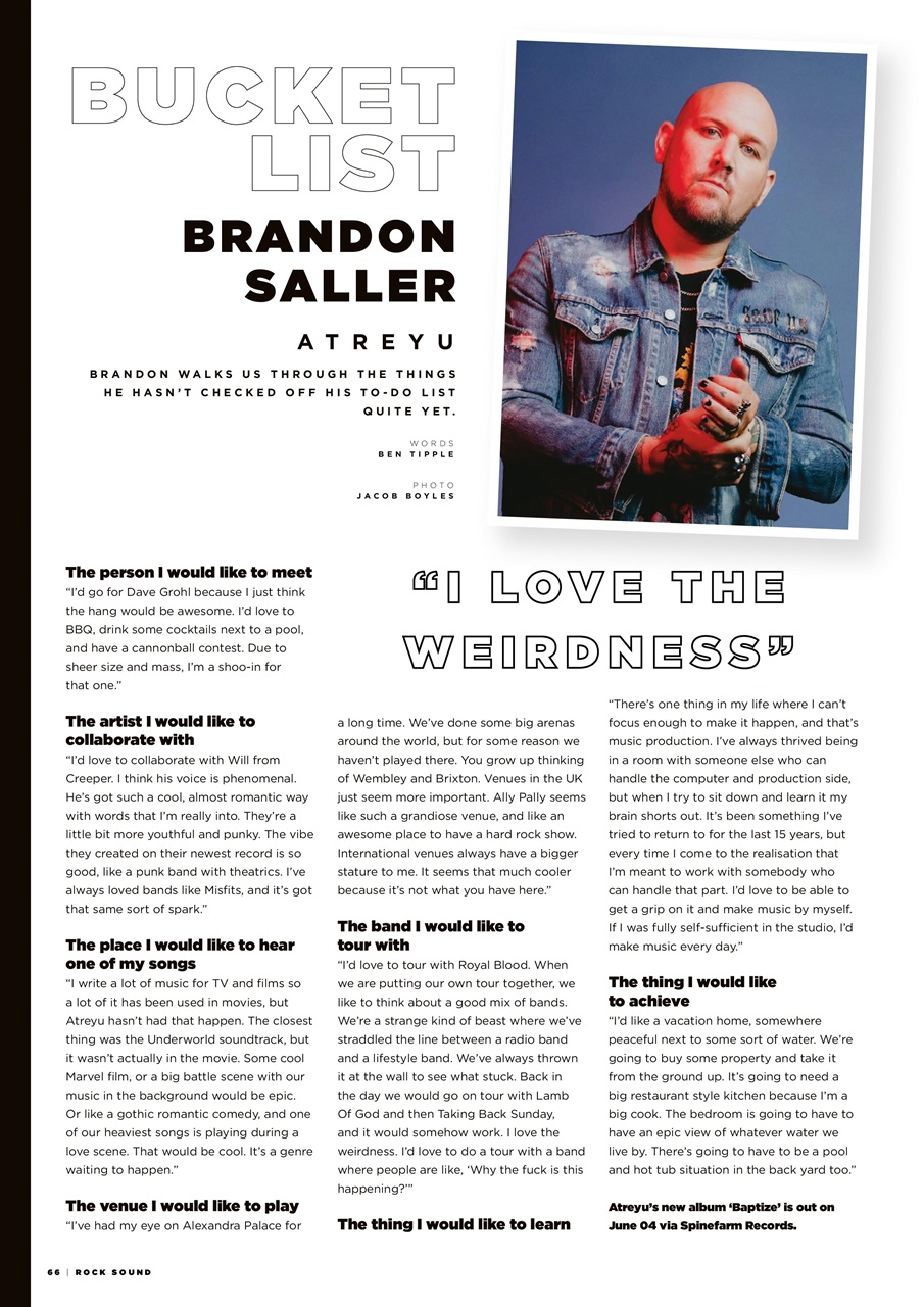 Rock Sound Magazine Preview Pages