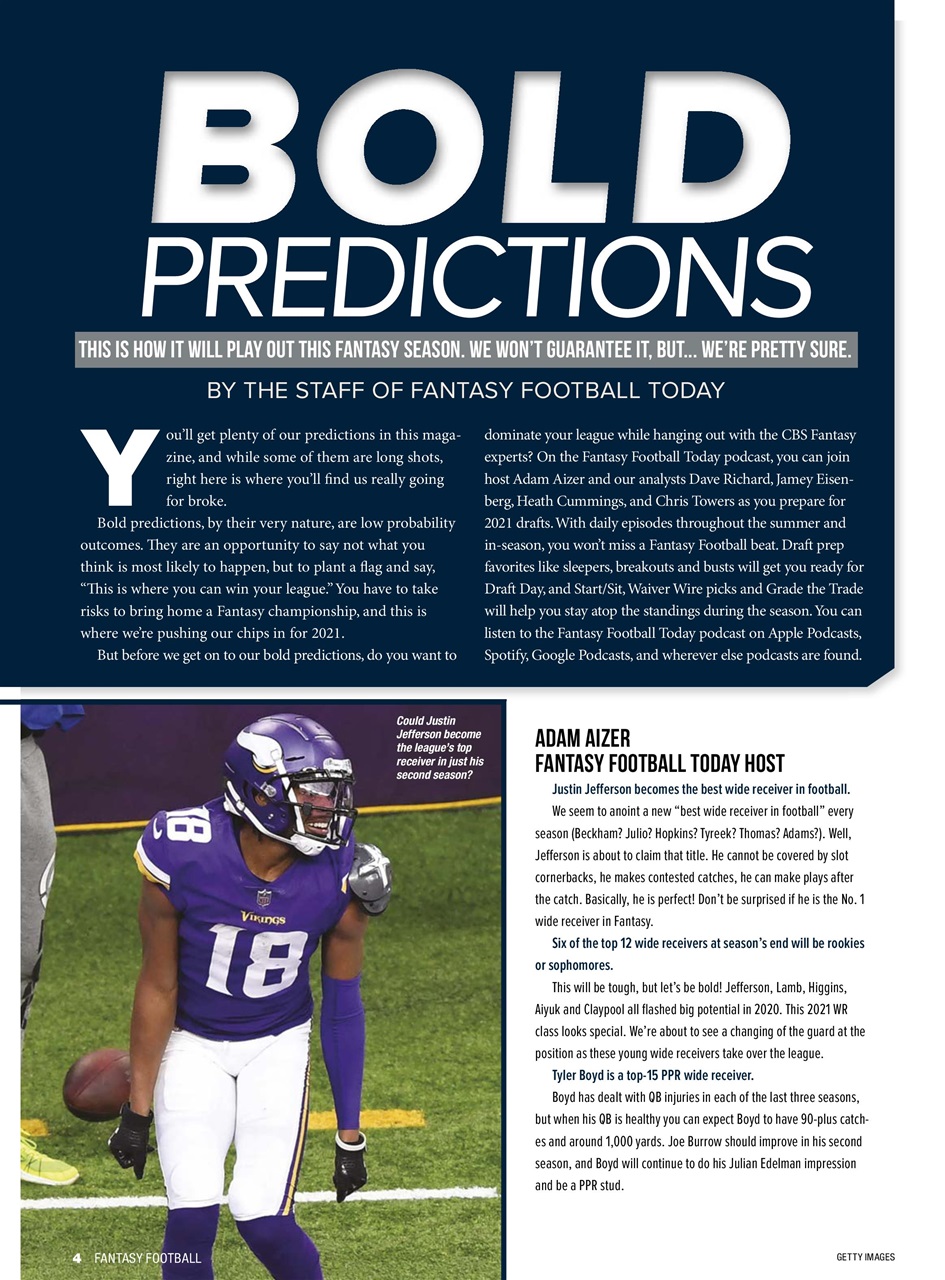 Beckett Football Magazine Preview Pages