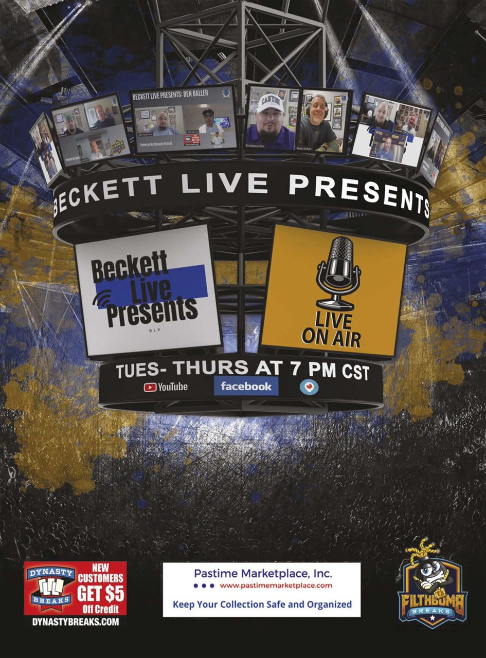 Beckett Football Magazine Preview Pages