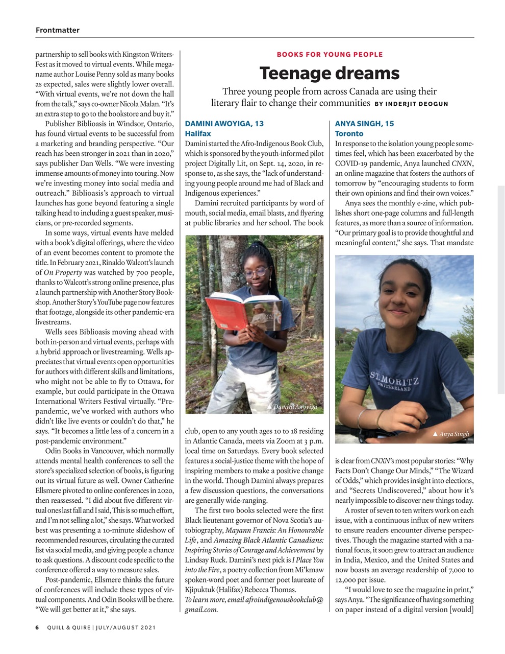 Quill & Quire Preview Pages