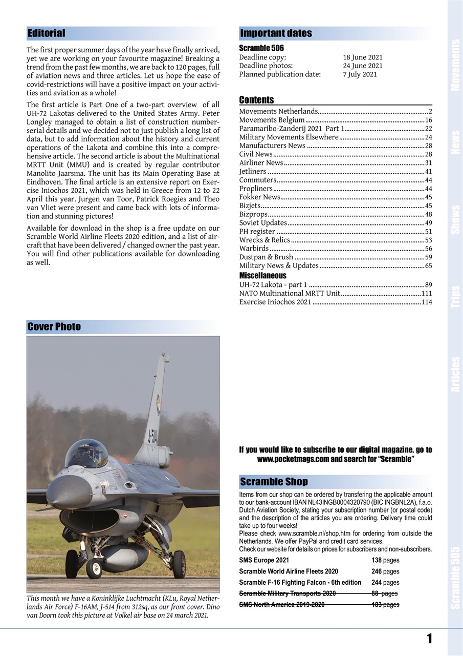 Scramble Magazine Preview Pages