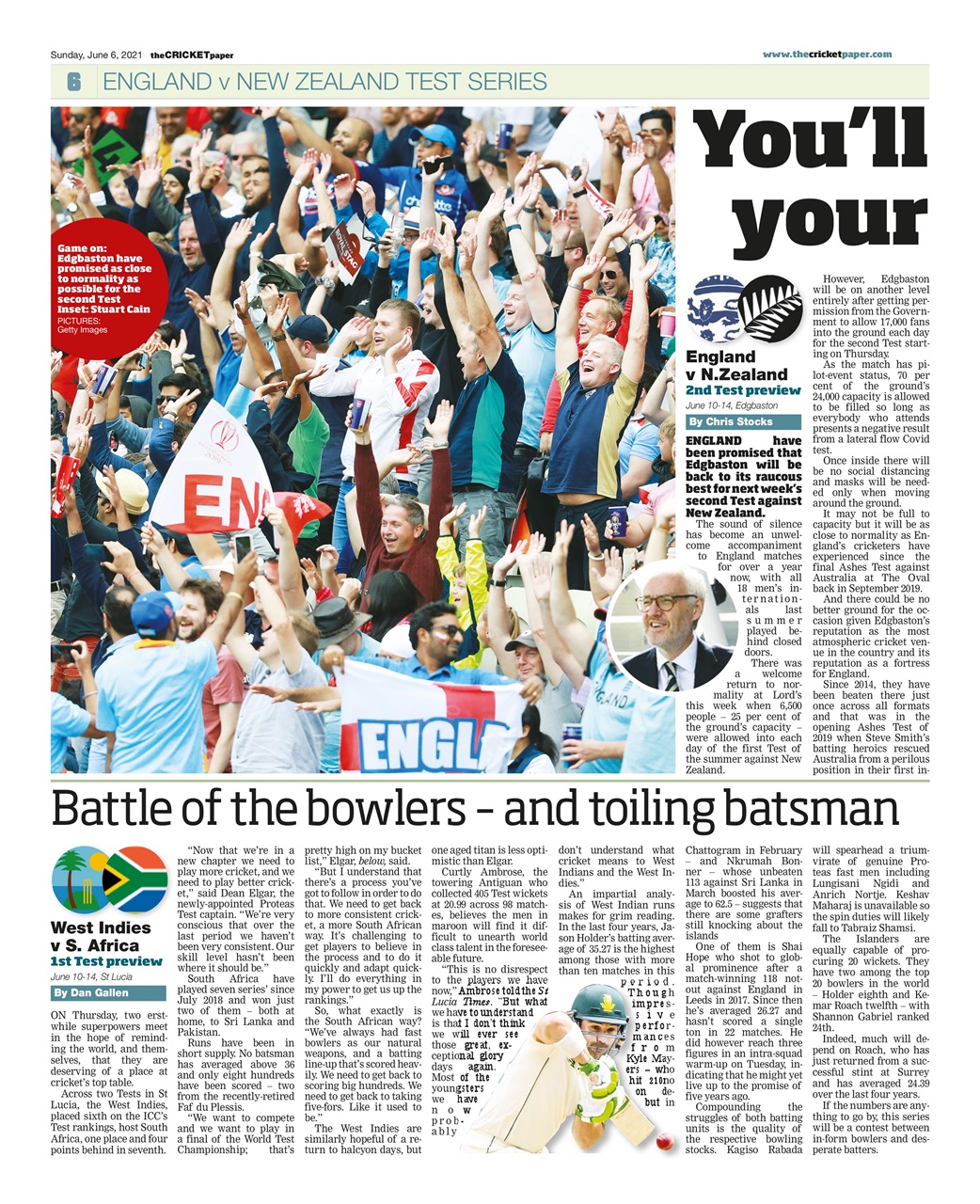 The Cricket Paper Preview Pages