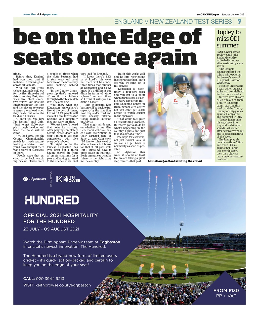 The Cricket Paper Preview Pages