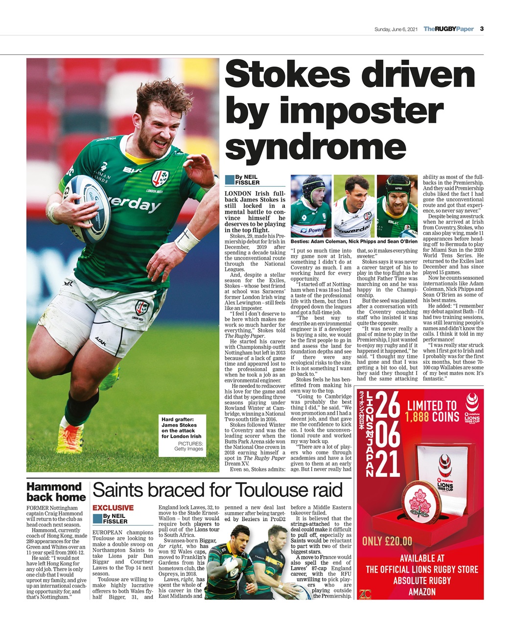 The Rugby Paper Preview Pages