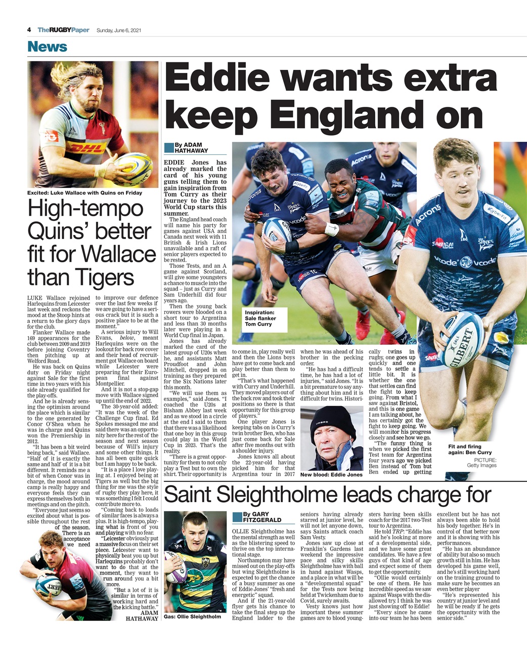 The Rugby Paper Preview Pages