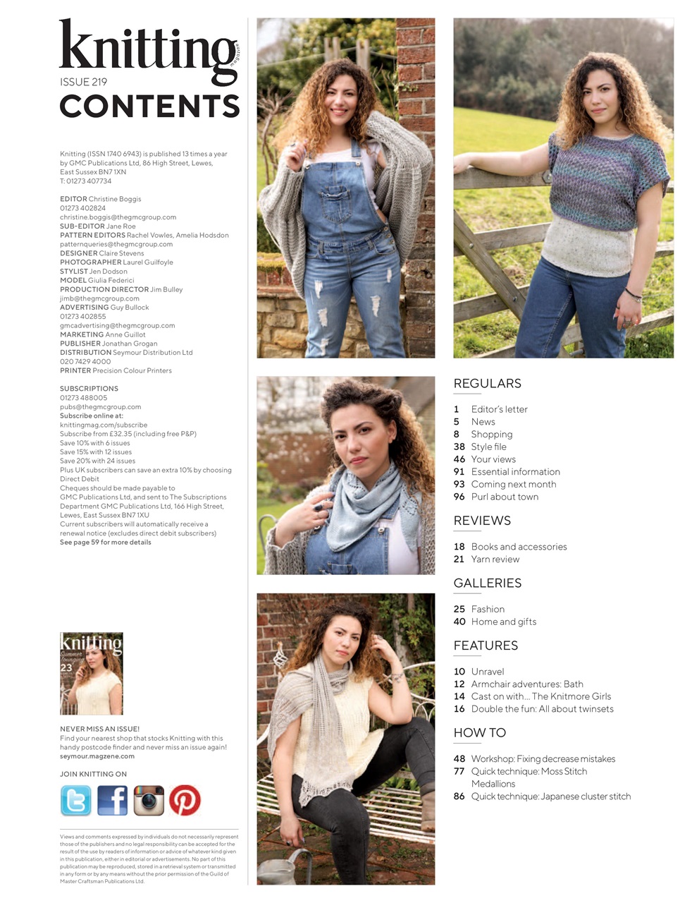 Knitting Preview Pages