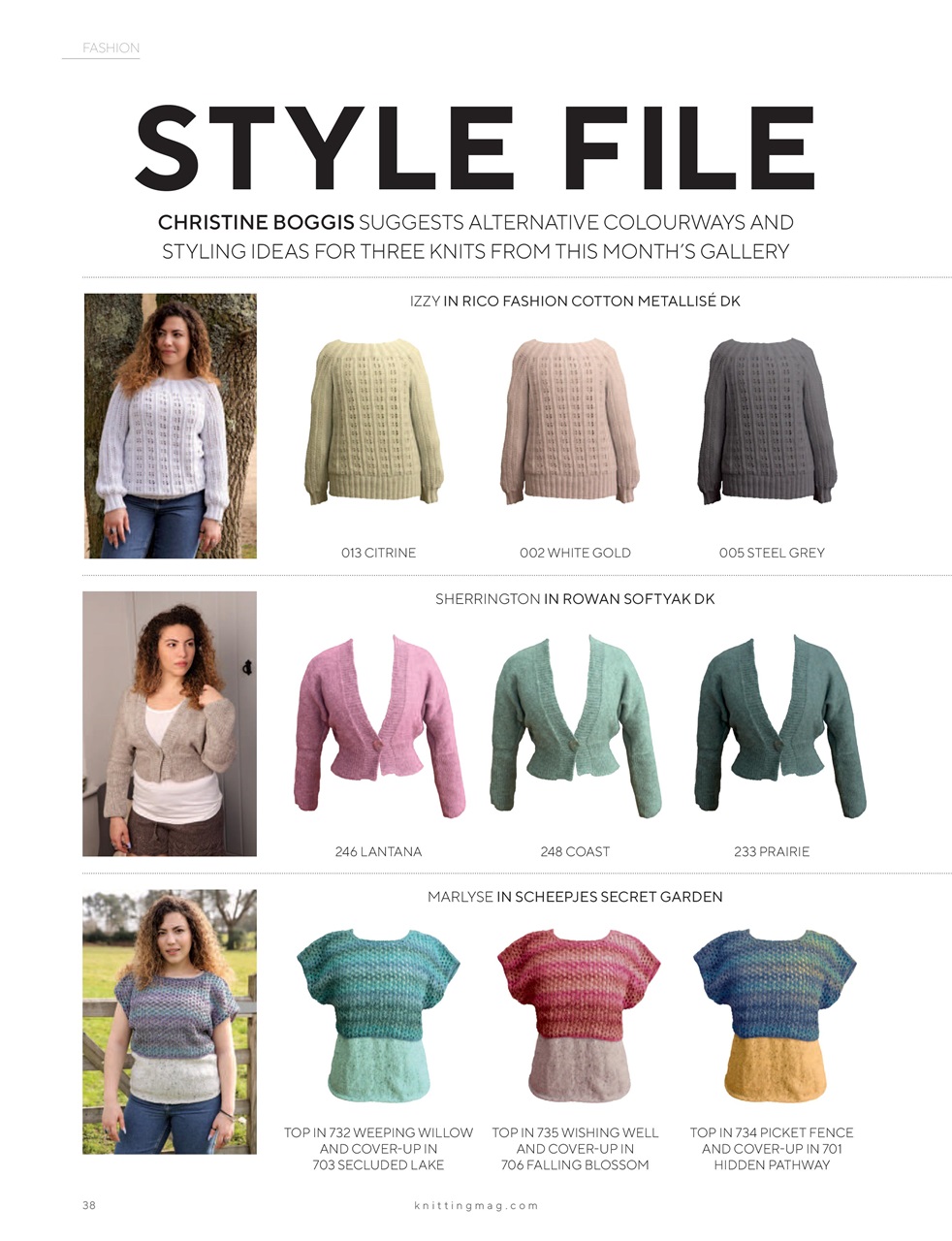 Knitting Preview Pages