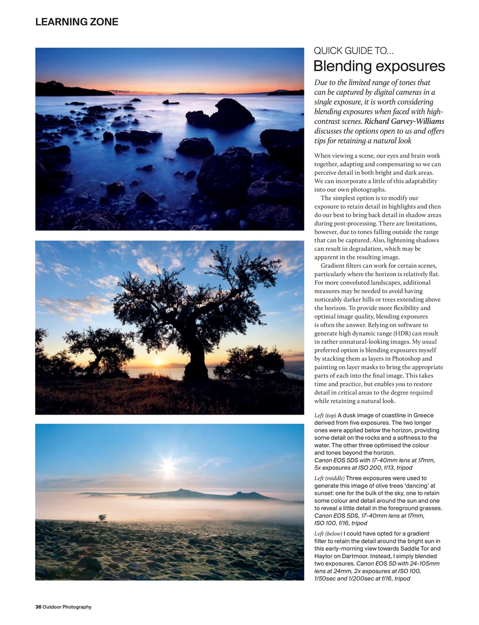 Outdoor Photography Preview Pages