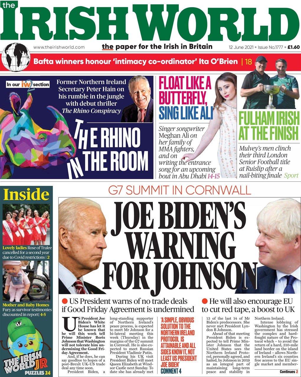 Irish World Preview Pages