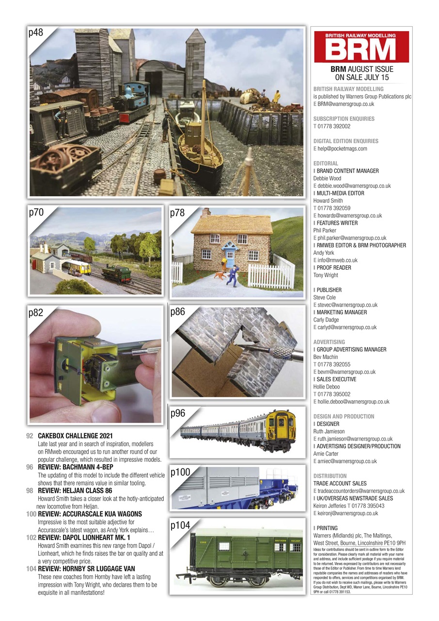 British Railway Modelling (BRM) Preview Pages