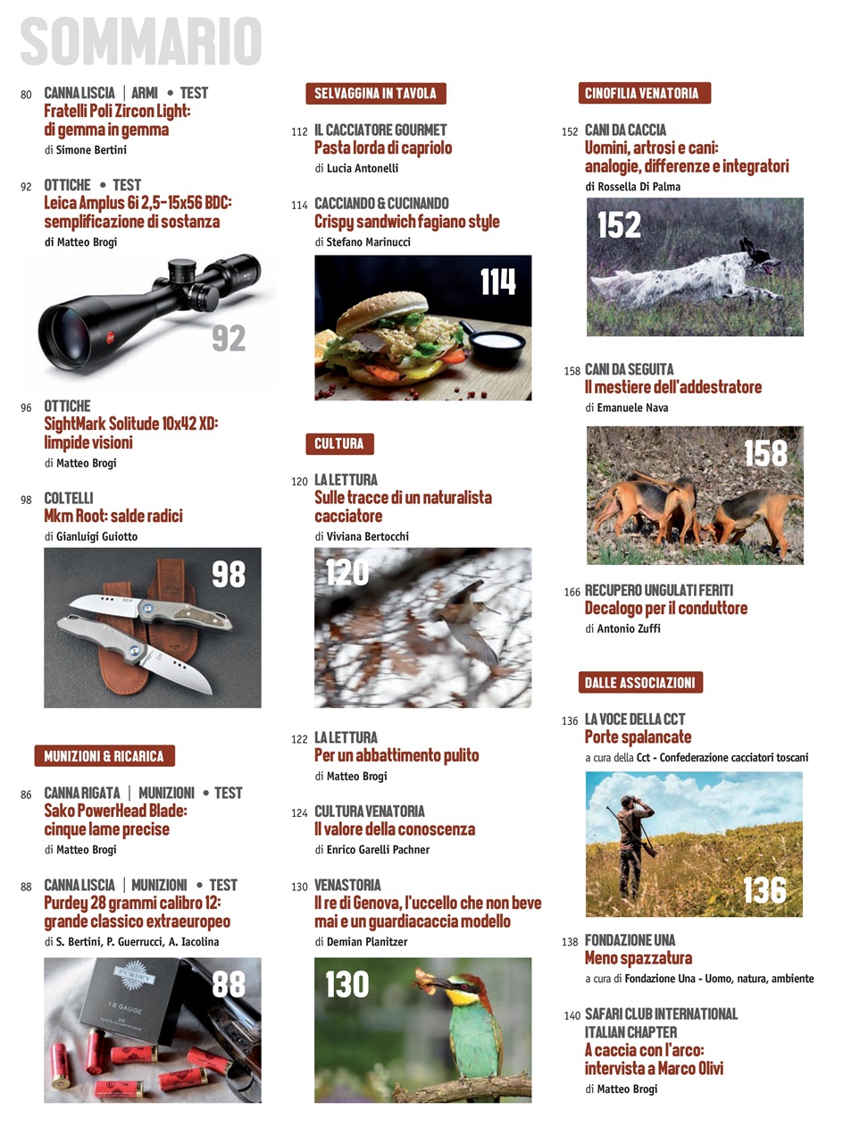 Caccia Magazine Preview Pages