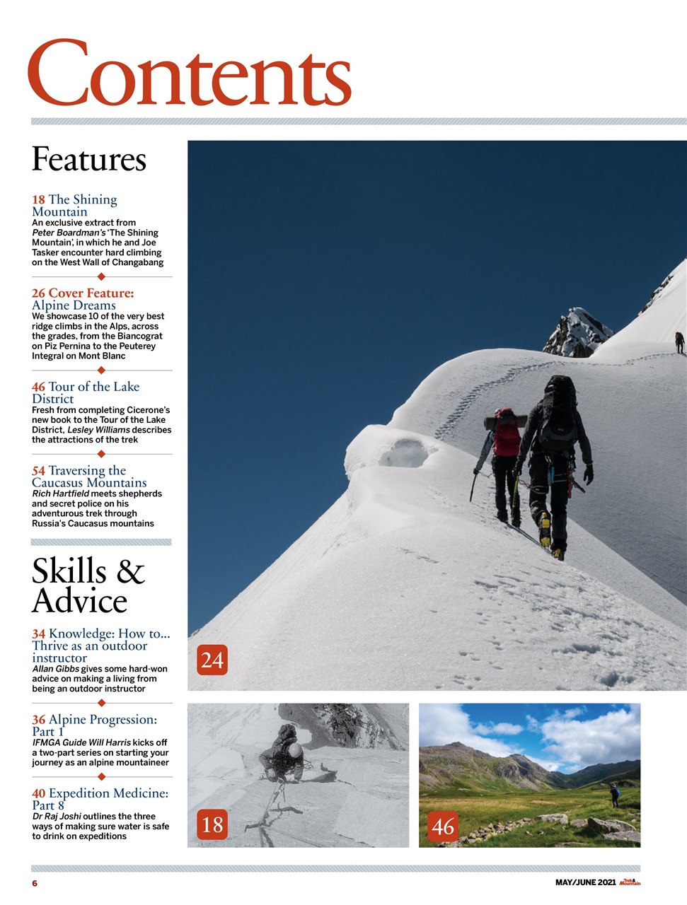 Trek & Mountain Magazine Preview Pages