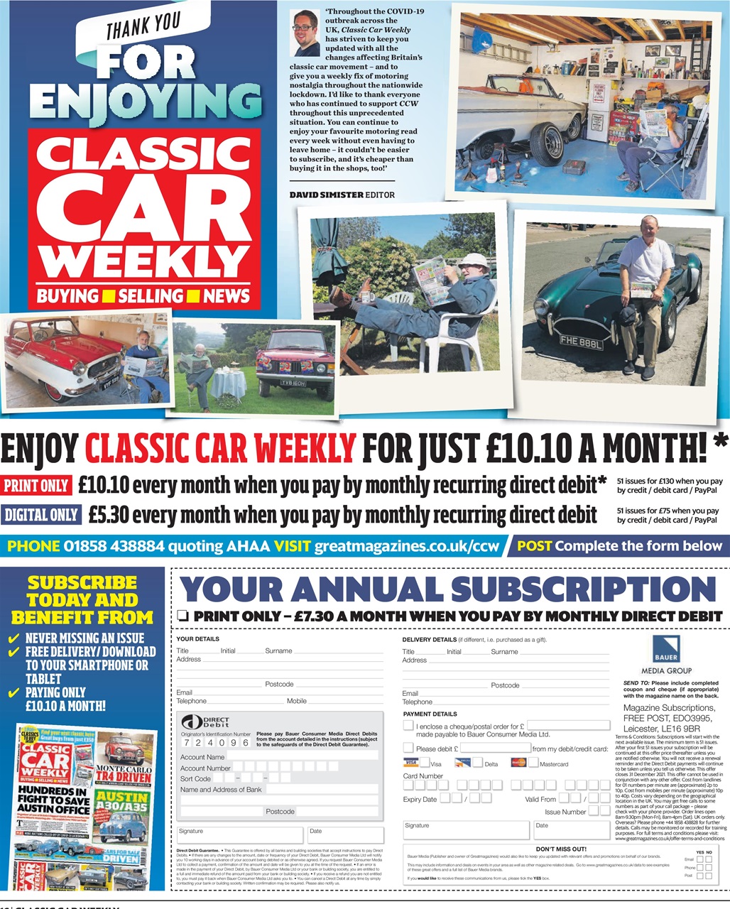 Classic Car Weekly Preview Pages