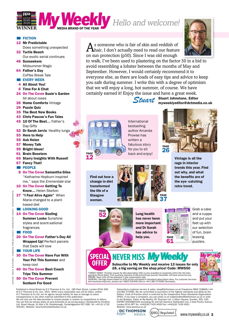 My Weekly Preview Pages