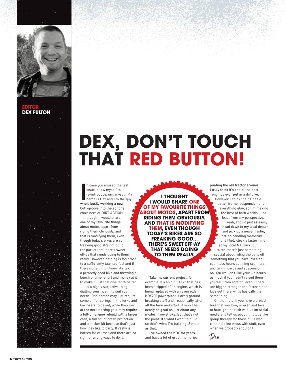 Dirt Action Preview Pages