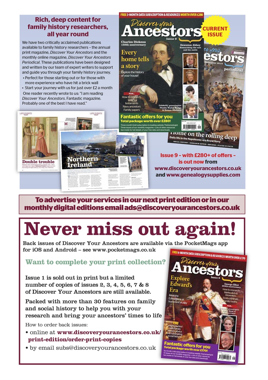 Discover Your Ancestors Preview Pages