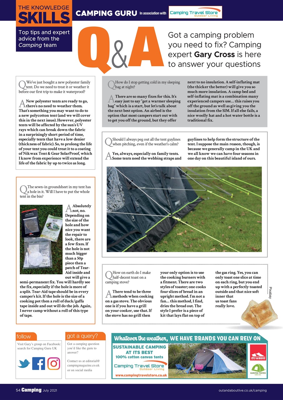 Camping Preview Pages