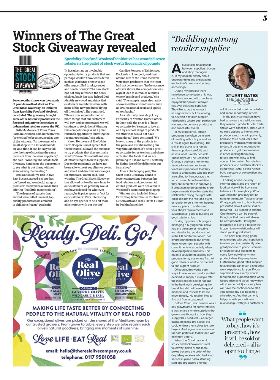 Speciality Food Preview Pages